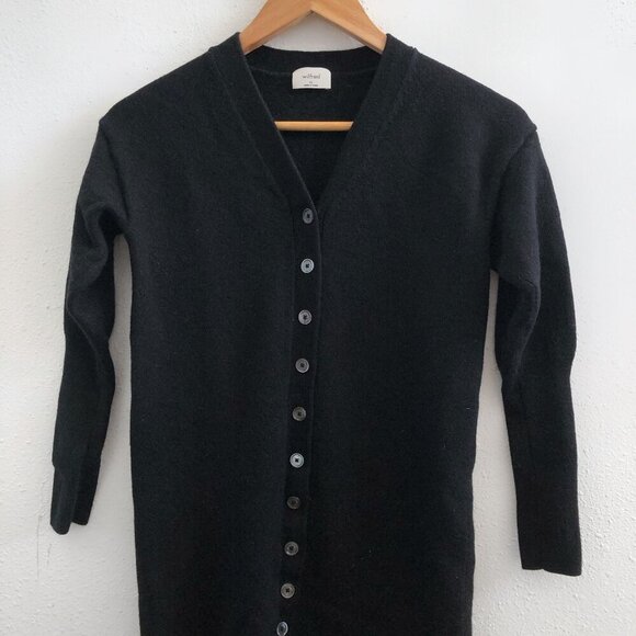 WILFRED V-Neck Cardigan 100% Merino Wool Sweater Dress Size XS - Picture 4 of 7